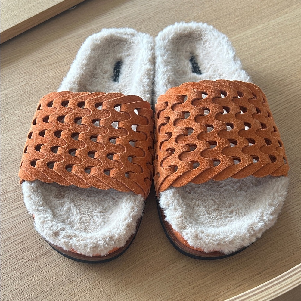 Rag & Bone Bailey Faux Fur Slide Sandals